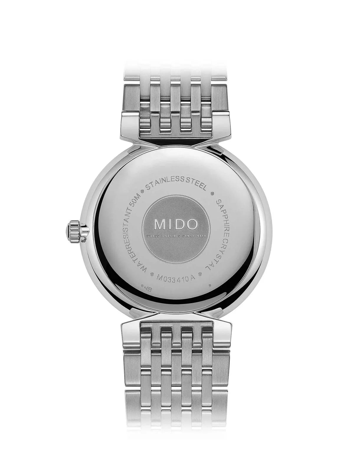 Reloj Mido Dorada Acero Blanco
