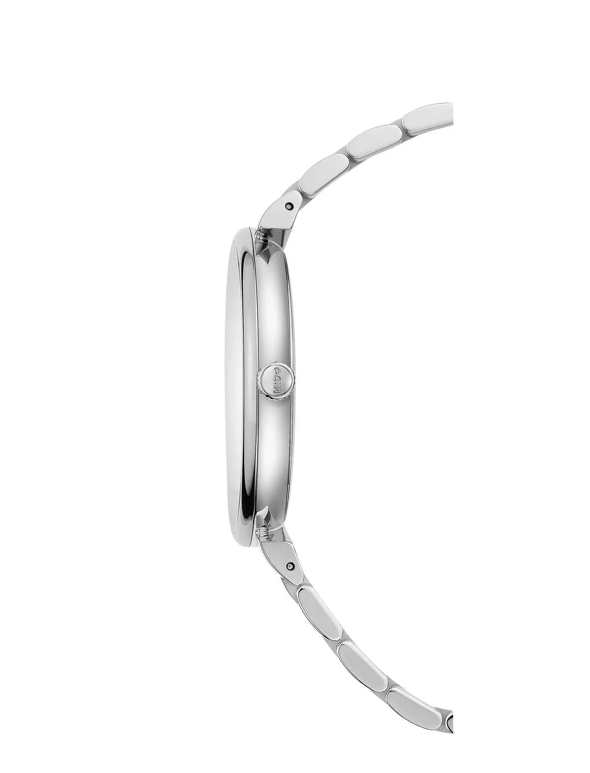 Reloj Mido Dorada Acero Blanco