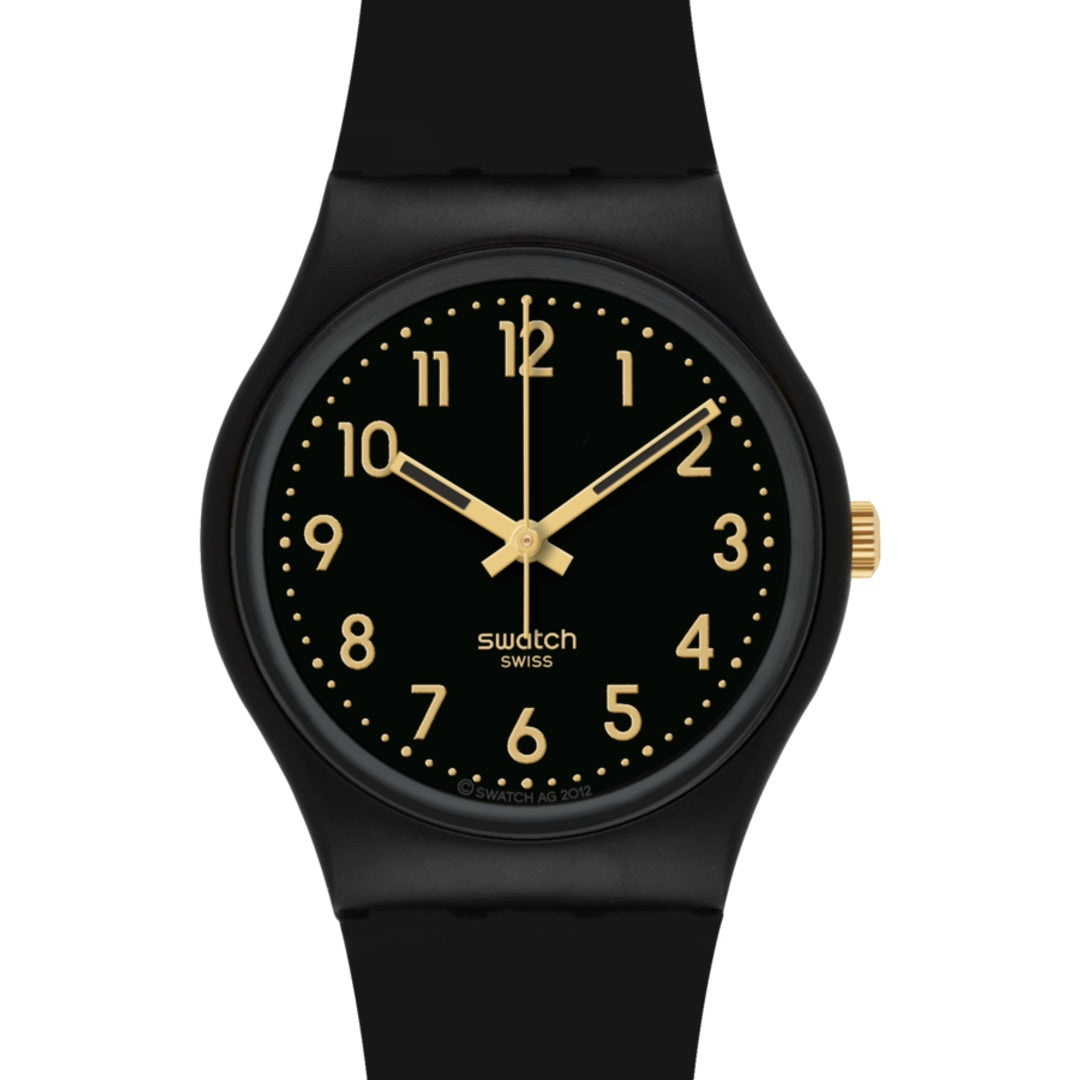  Reloj Swatch Orhanda para hombre, color dorado y negro : Ropa,  Zapatos y Joyería
