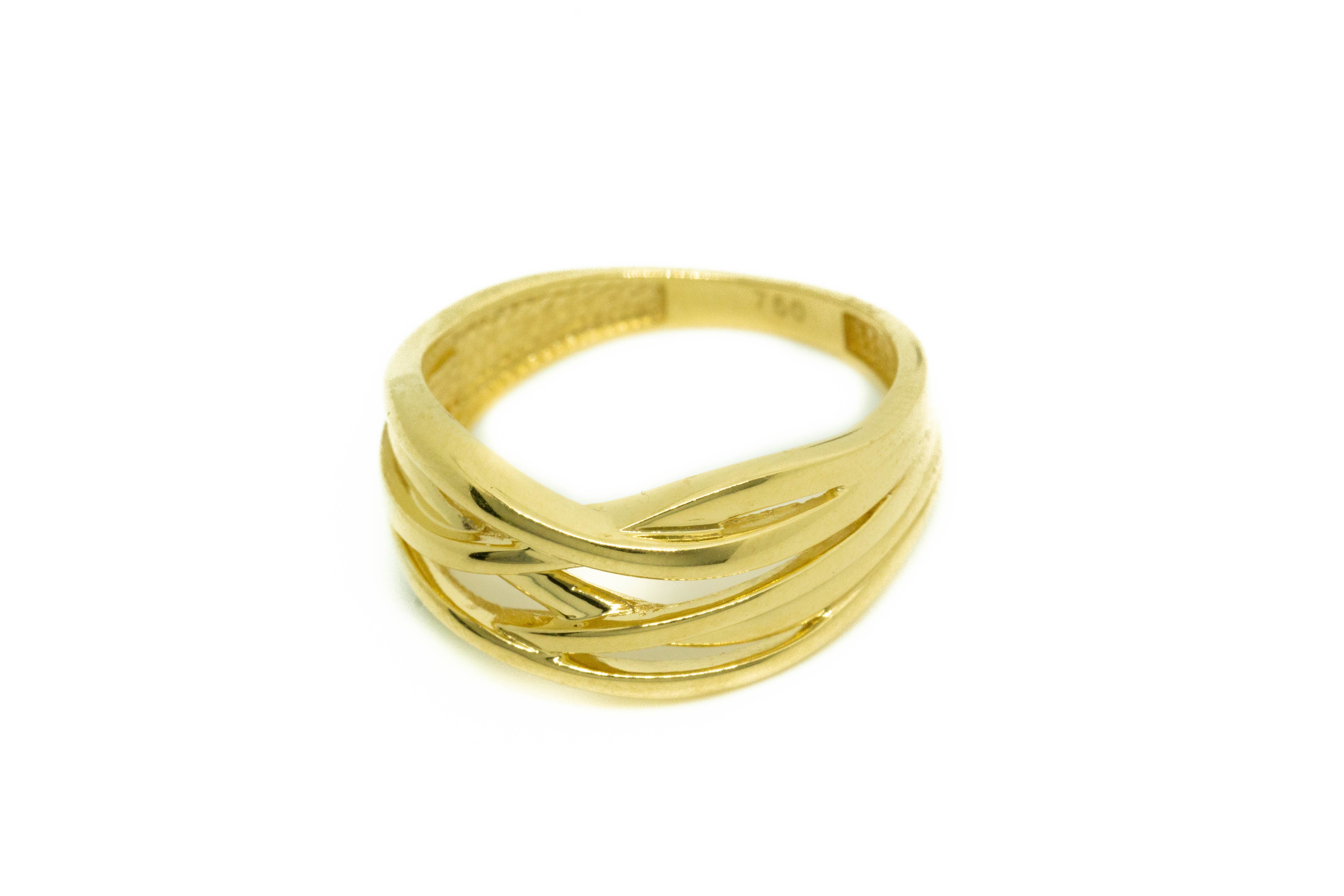 Anillo Oro Amarillo 18 K