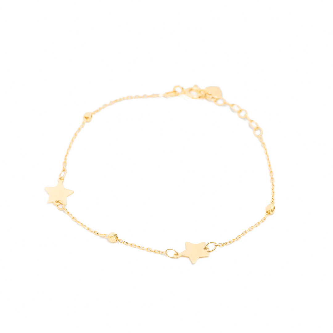 Pulsera Oro Amarillo 18 K Estrella