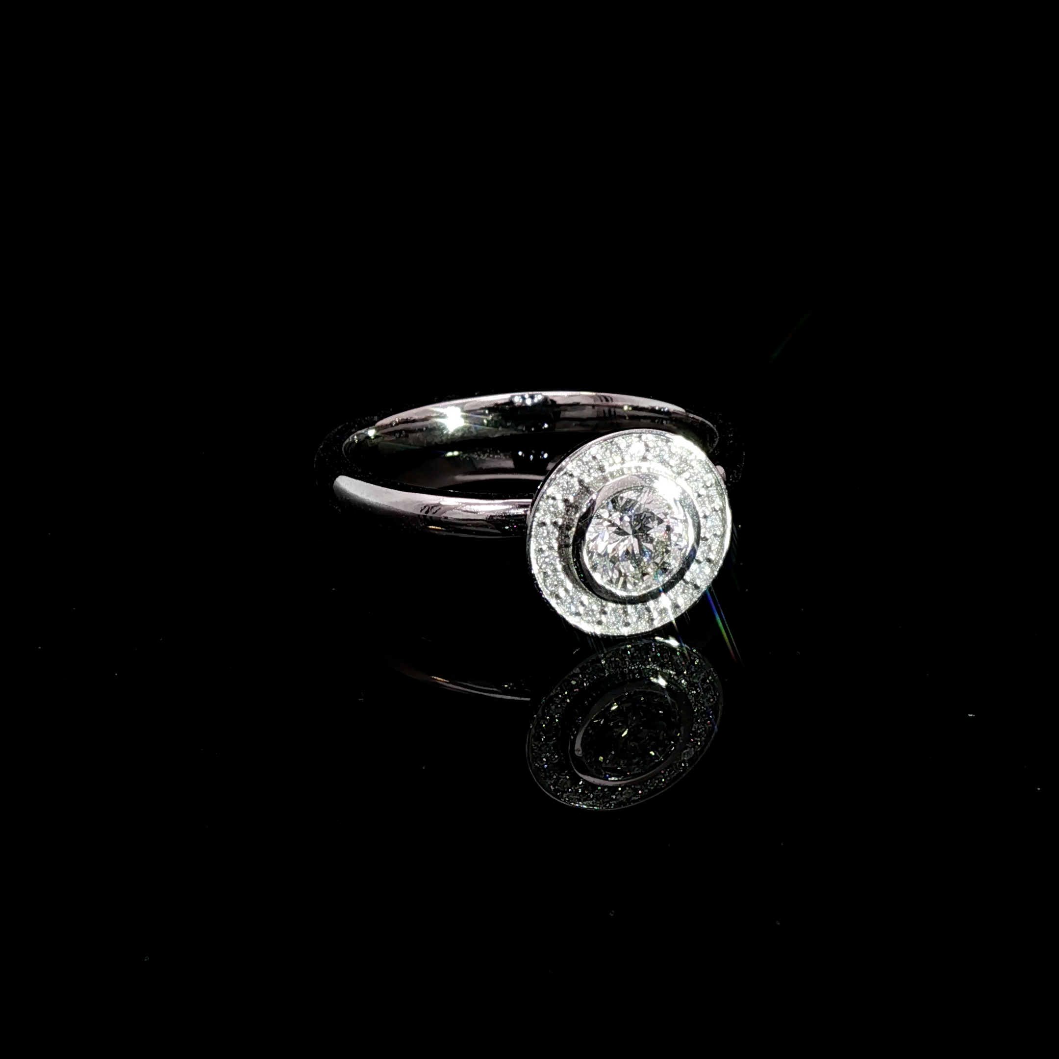 Anillo Platino con Diamante
