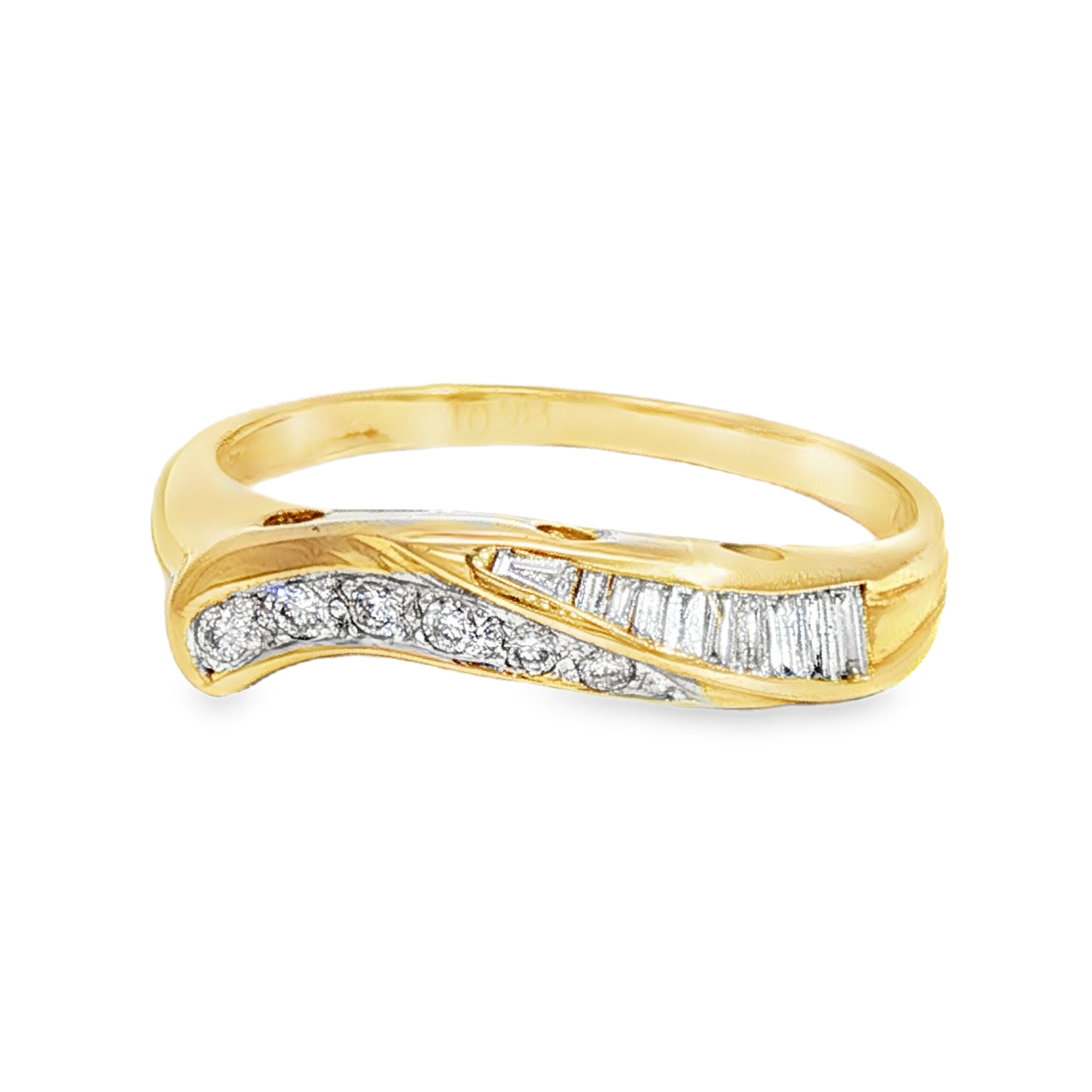 Anillo Oro Amarillo Diamante
