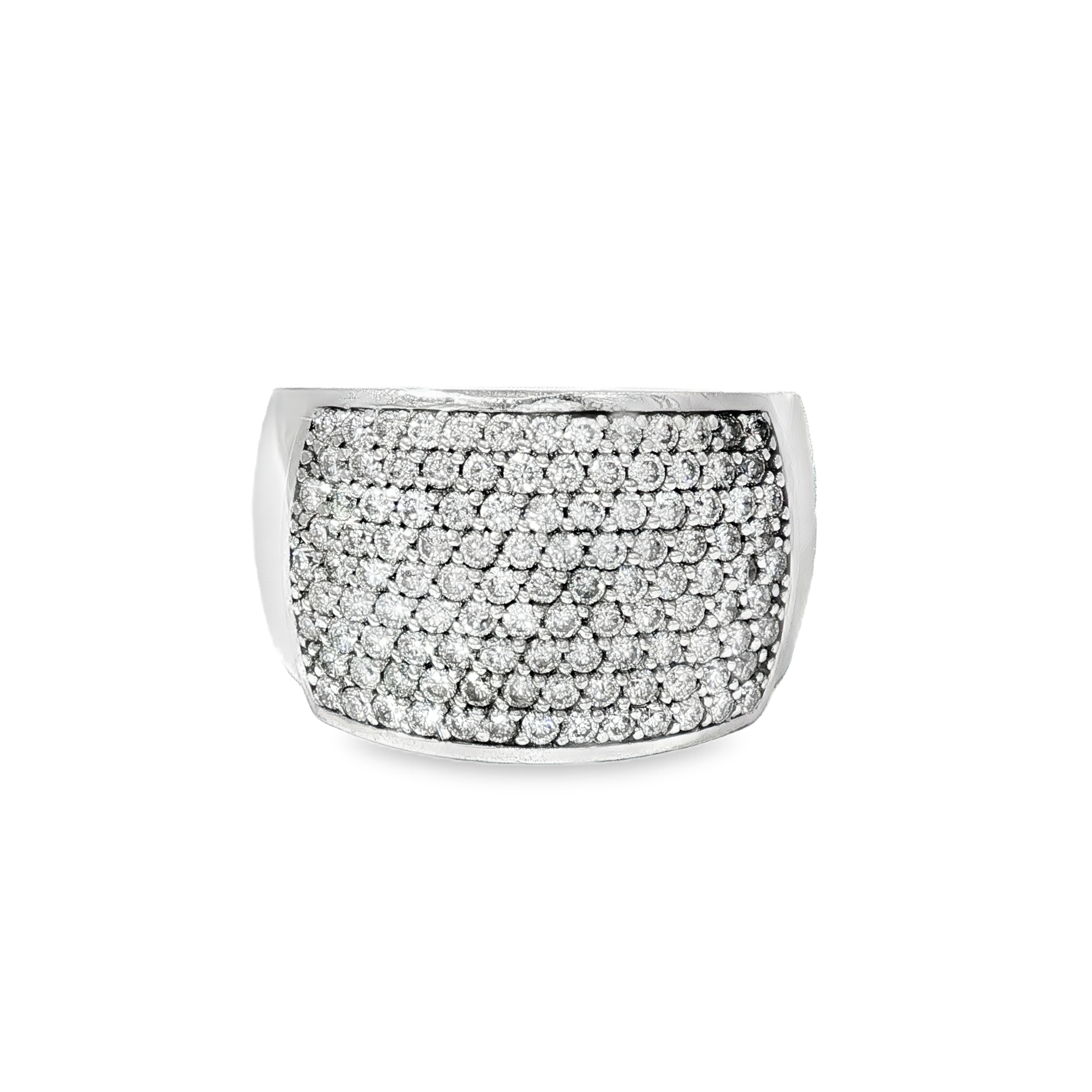 Anillo de Banda Diamantes Oro Blanco 18K
