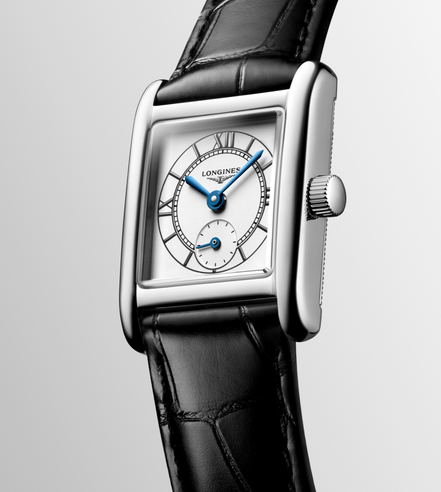 Longines Mini Dolce Vita Cuero negro L5.200.4.75.2
