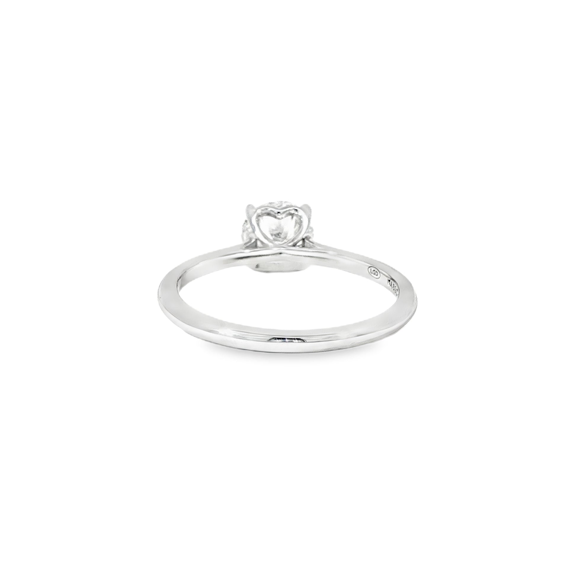 Anillo Solitario de Oro Blanco 18K Diamante de Laboratorio