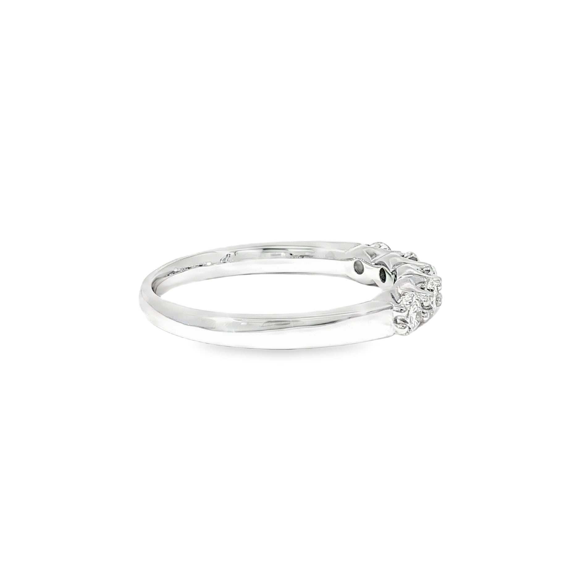 Anillo Quintillo de Oro Blanco 18K Diamantes de Laboratorio