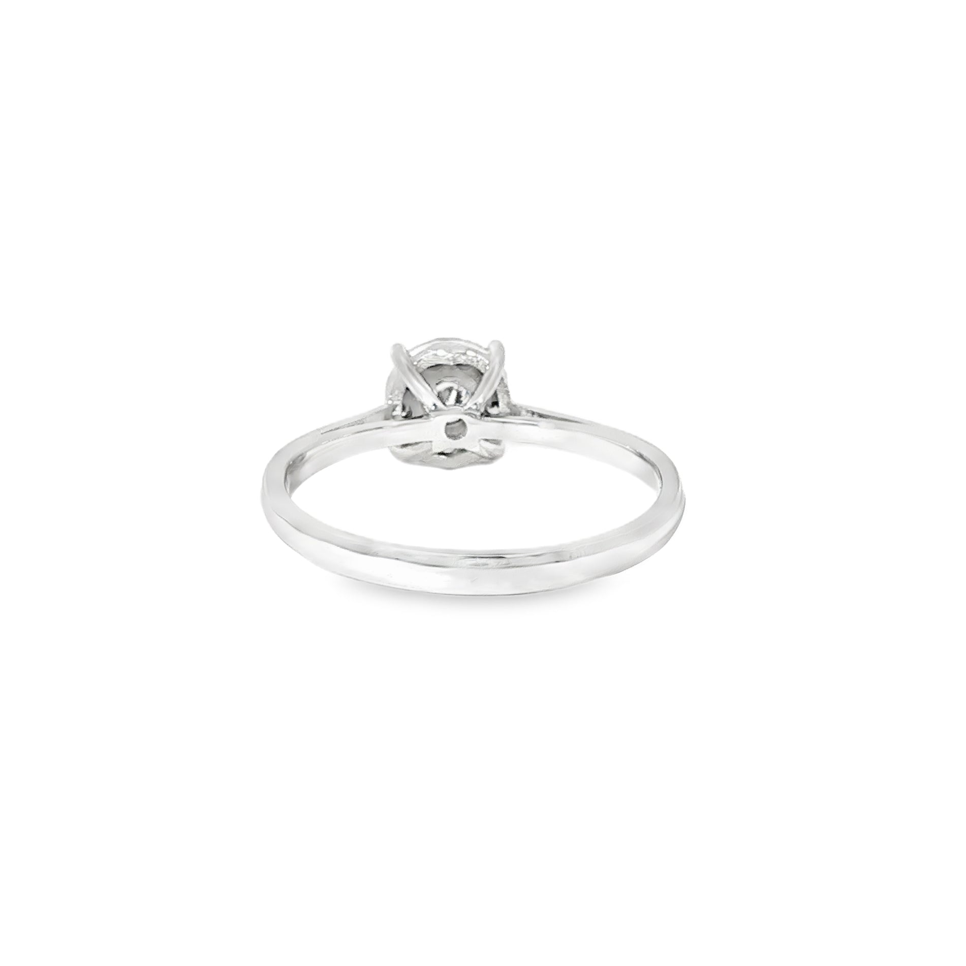 Anillo Halo de Oro Blanco 18K Diamantes de Laboratorio