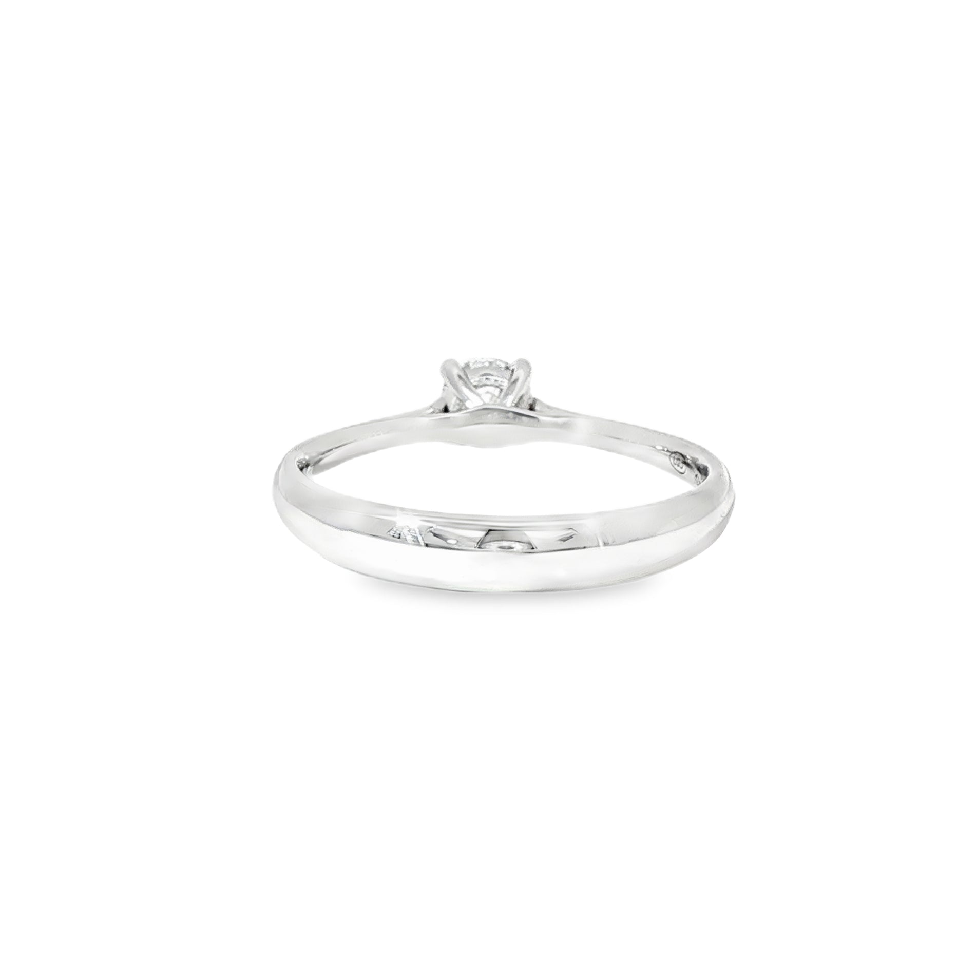 Anillo Solitario de Oro Blanco 18K Diamante de Laboratorio