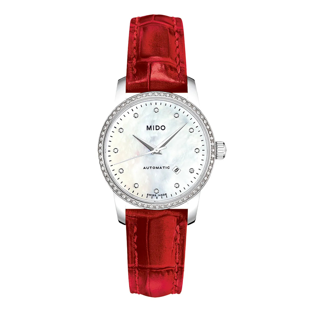 Reloj Mido Rojo Baroncelli – Casa Marisio Joyería y Relojería