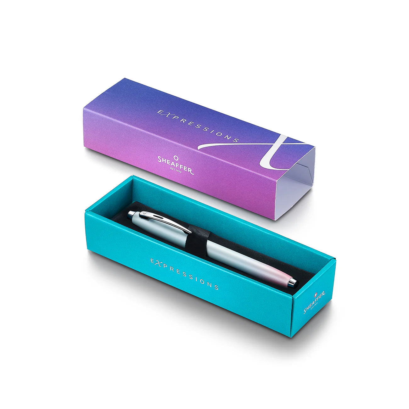Pluma estilográfica Sheaffer 100 9376 Expressions con degradado perlado azul y rosa