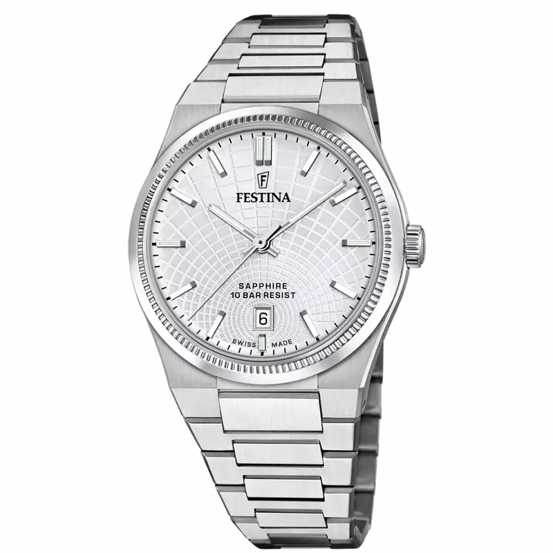 Reloj F20051/1 Festina Hombre Swiss Made Rivé Plateado