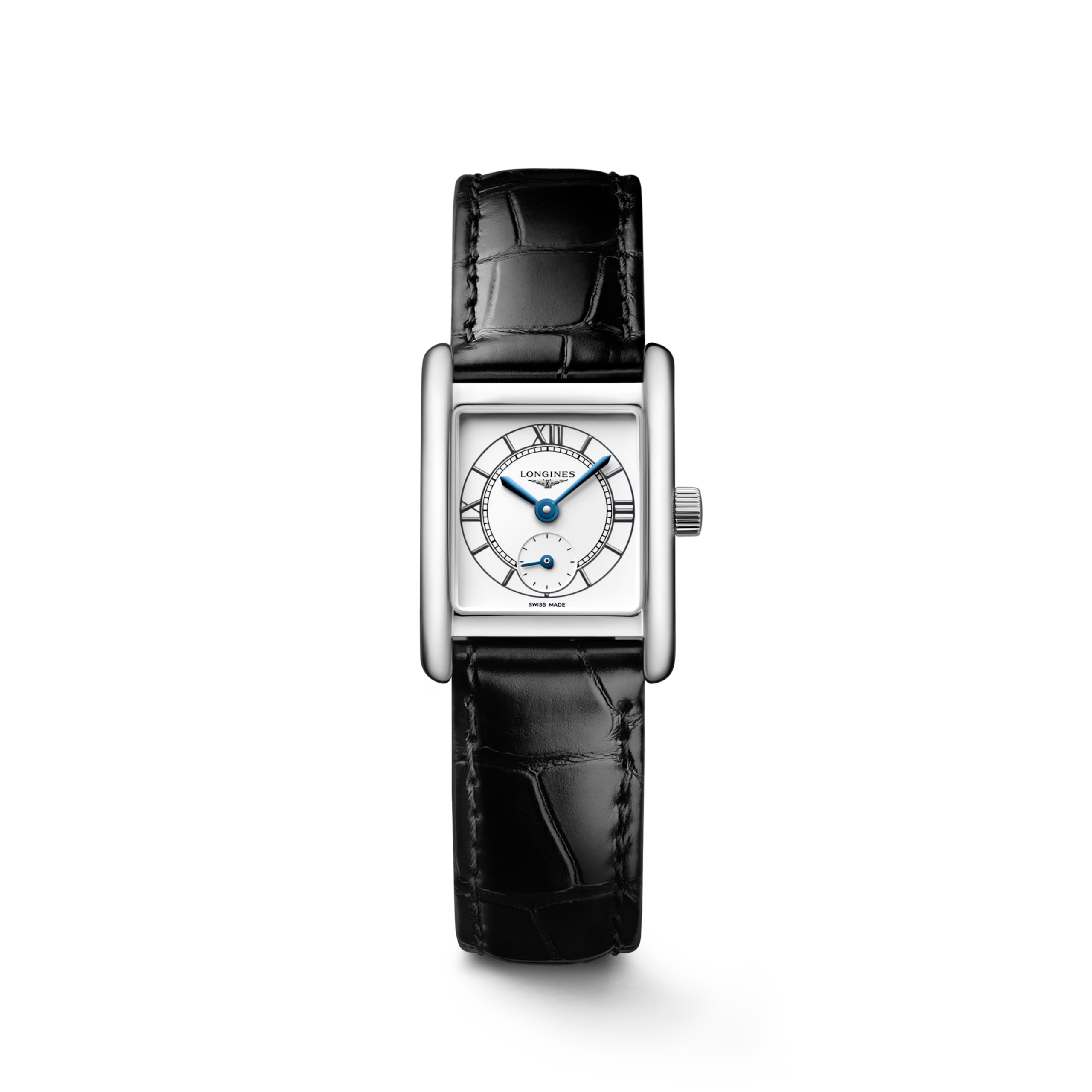 Longines Mini Dolce Vita Cuero negro L5.200.4.75.2